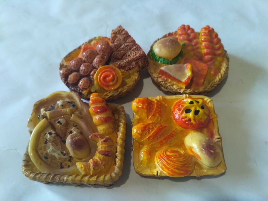 хлеб миниатюра выпечка булочка пицца магнит мини еда гамбургер батон