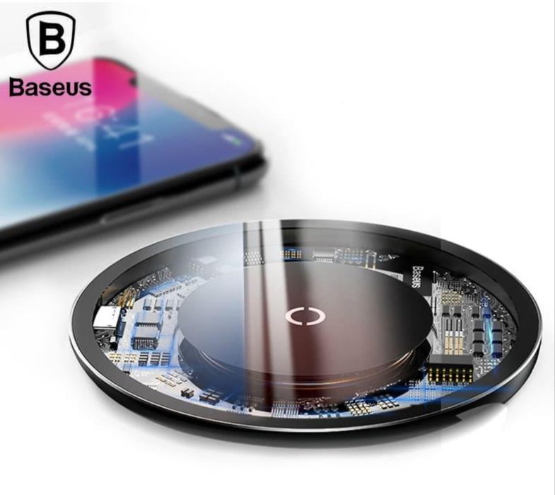 BASEUS BSWC-P10 QI Wireless Charger бездротова зарядка 10W / Беспроводная зарядка