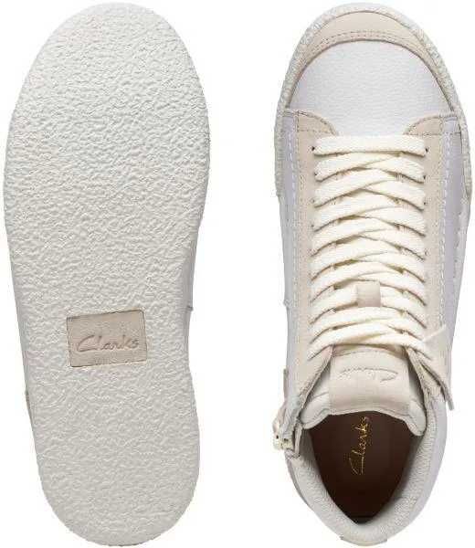 Buty Clarks Craft Cup Rise kolor off white combi leather rozmiar 37