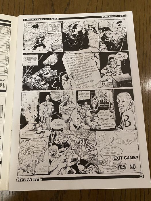 Krakers 18 ( 2001/04 )  magazyn komiksowy, komiks Michaś Potrafi