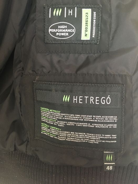 Куртка-бомбер демисезон HETREGO оригинал  Мужская осень весна черн 48р