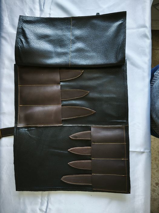 Estojo para facas em couro