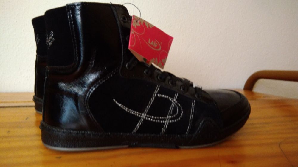 Botas, 39, pele genuína, novas, Laif.