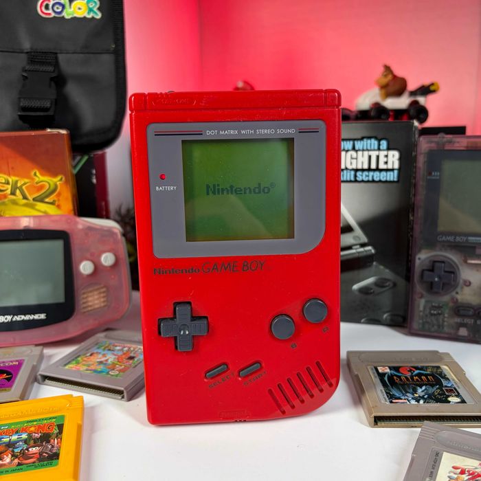 Консоль Nintendo Game Boy Classic DMG-01 Red Б/У Портативка Гейм Бой Оригінальні приставки нінтендо Game Boy