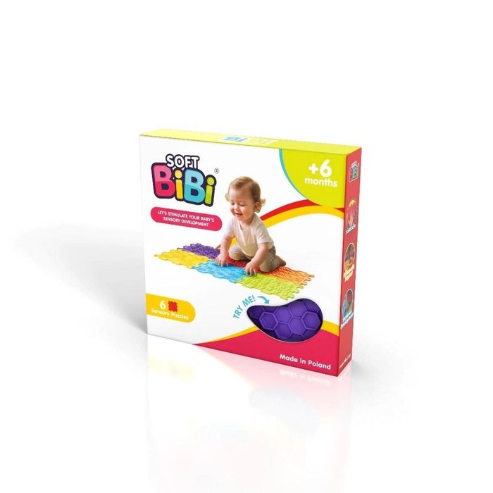 Mata sensoryczna Soft BiBi 6el karton,245x50 mm