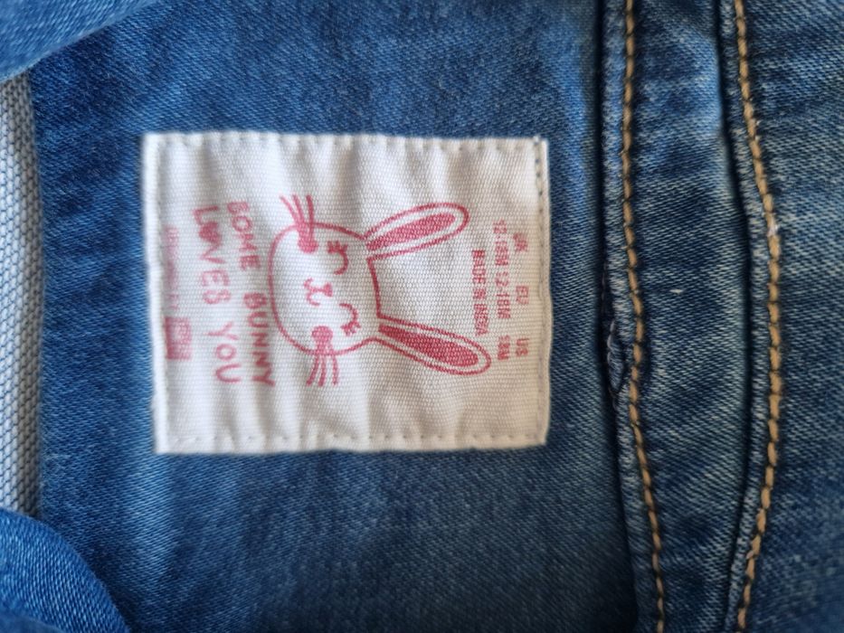 Kurtka 86/92 miękki denim. Jeansowa dla dziewczynki