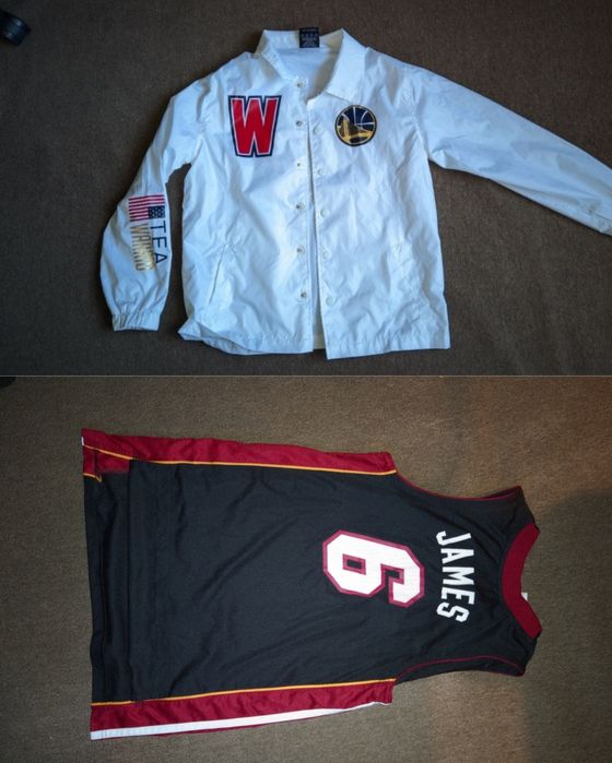 Детская ветровка рубашка нба nda голден стейт  вориорс