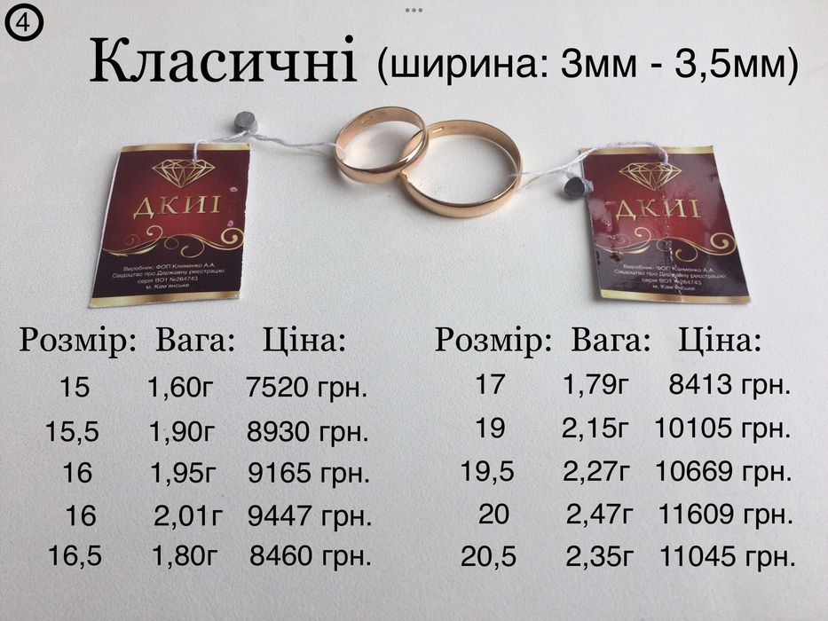 Обручальные кольца. Золото 585 пробы. Все размеры. Новые.