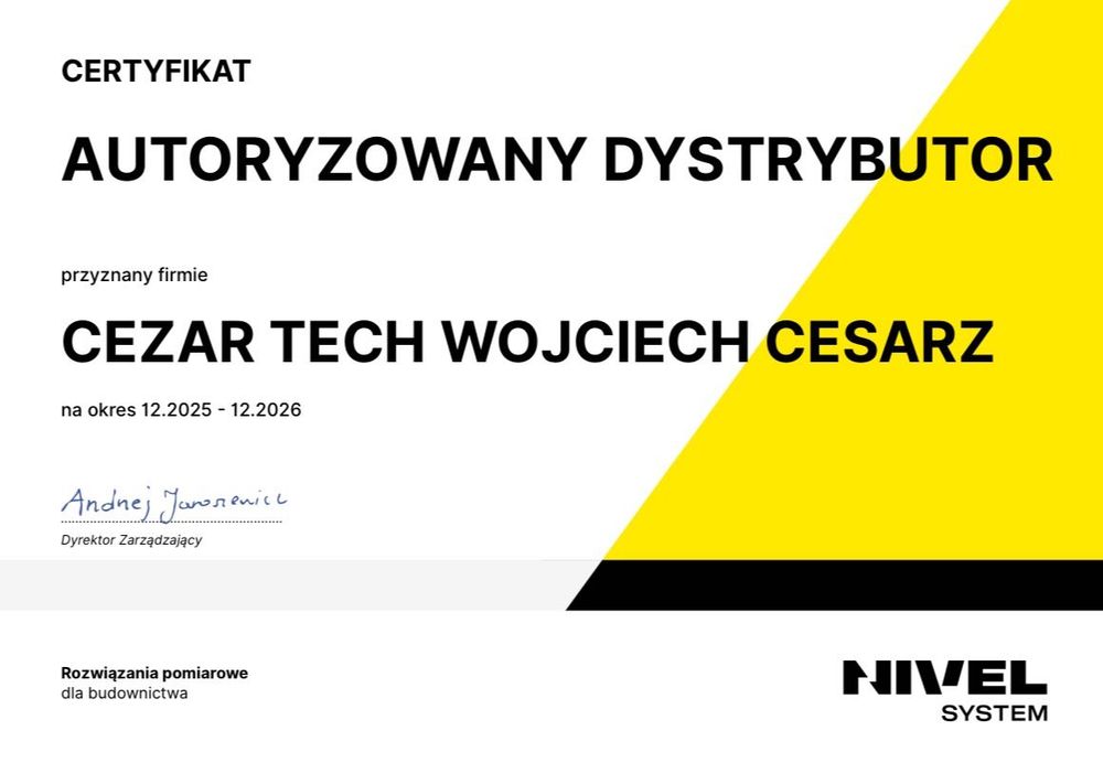 Nivel System Niwelator laserowy NL 620 R lata statyw RD 600 Nowy fv