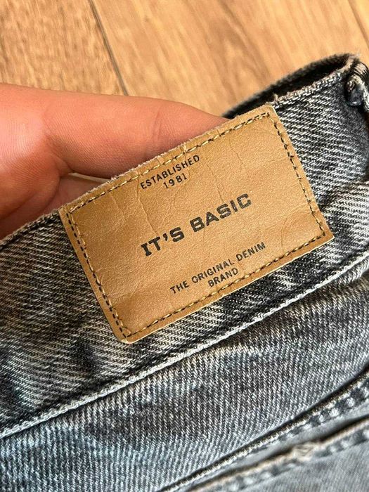 Чоловічі джинси IT’S BASIC / Baggy / L / сірі