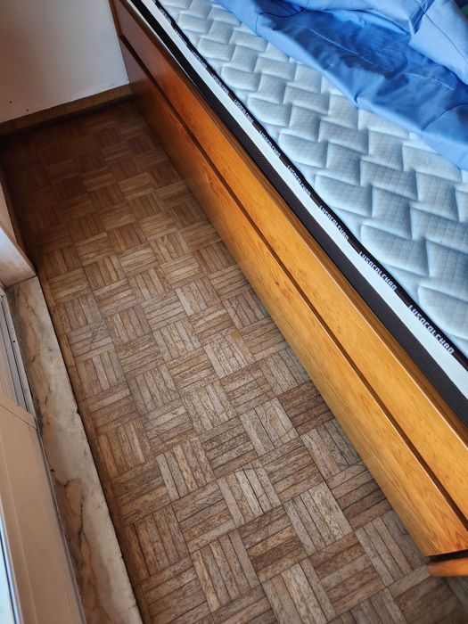 Cama madeira com gaveta