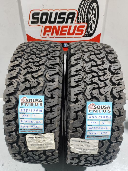 2 pneus Nortenha 255-70R16 - Oferta da entrega