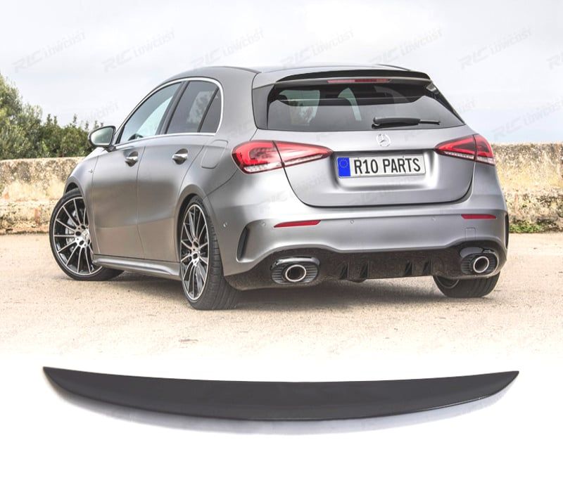 AILERON DE TETO MERCEDES CLASE A W177 18-22 LOOK AMG A45 PRETO BRILHANTE
