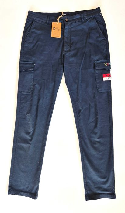 el Pulpo Woodcutter azul marino chinosy rozmiar US 36/EU 46