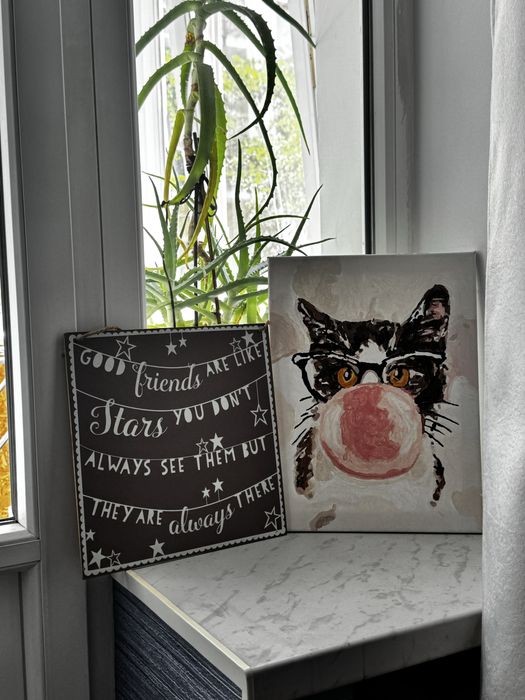 Постер картина с котом