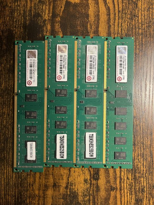 Pamięć RAM DDR3 16GB (4×4GB) 1600 MHz Transcend