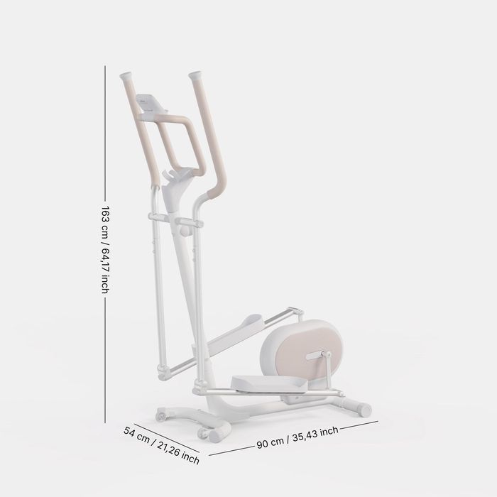 Bicicleta Elíptica Conectada Initial Elliptical 100 Branco