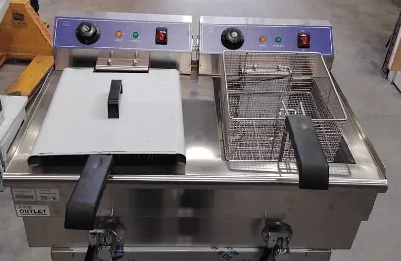 Fritadeira Elétrica Dupla 16+16L - NOVA