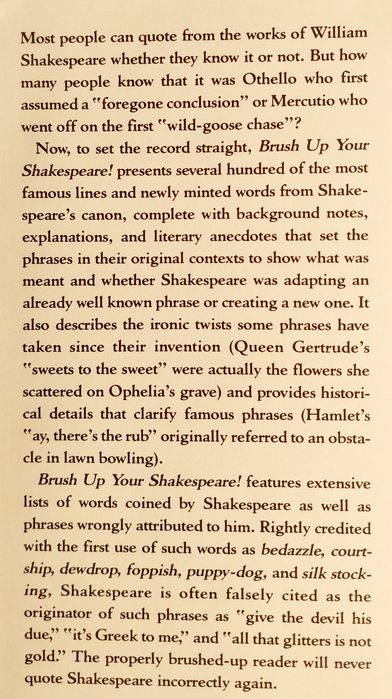 Aperfeiçoa o teu Shakespeare!