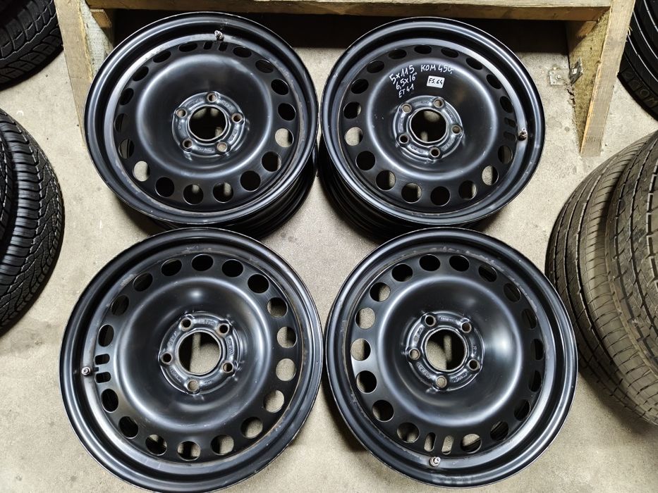 Felgi stalowe 16” 6.5J 5x115 ET41 Opel Astra Ampera Zafira Insignia Ampera-e Chevrolet Orlando Cruze Volt Komplet 4szt TMPS FS64