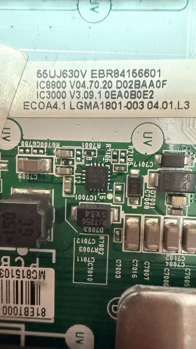 PLACA MÃE E FONTE ALIMENTAÇÃO  LG 55UJ630J