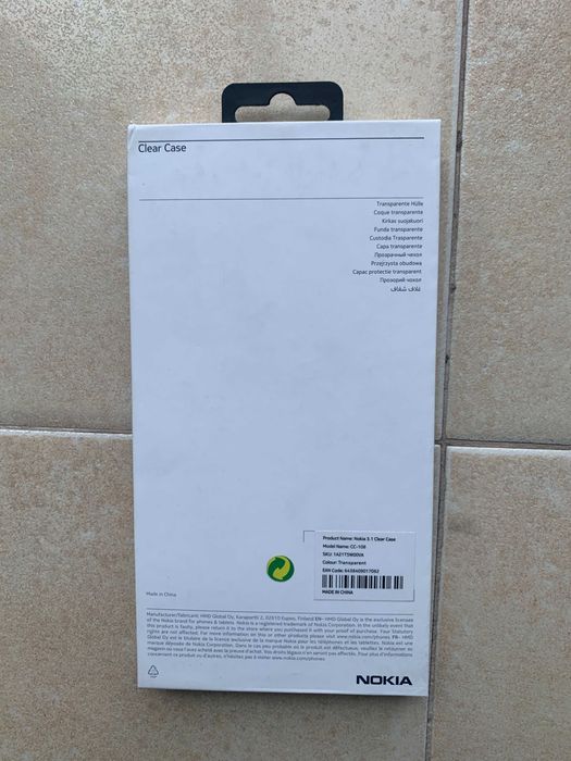 Capa Nokia Clear Case para Nokia 3.1 - Transparente