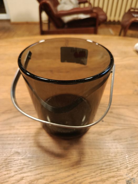 Wiaderko do lodu szkło opalane