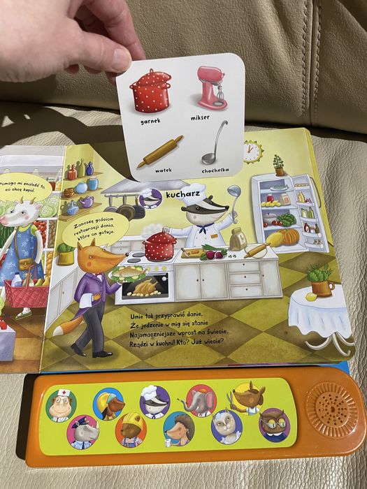 Super książka z okienkami interaktywna dźwiękowa  zawody