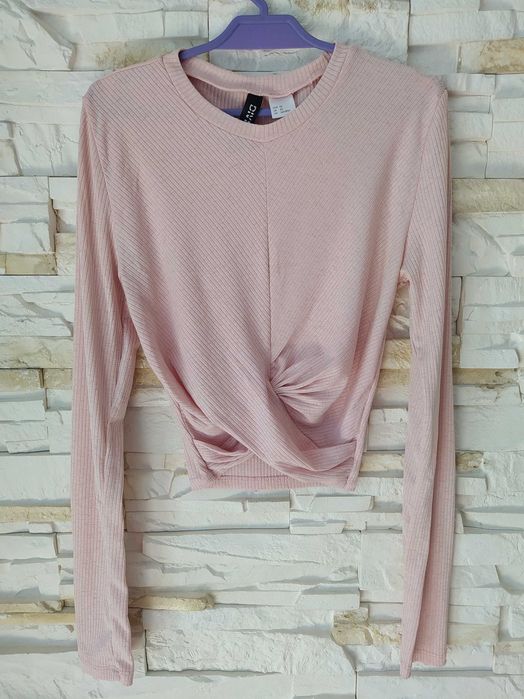 Bluzka top na długi rękaw r.XS H&M