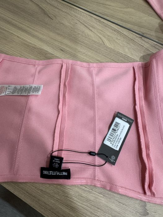 Рожевий корсет хс