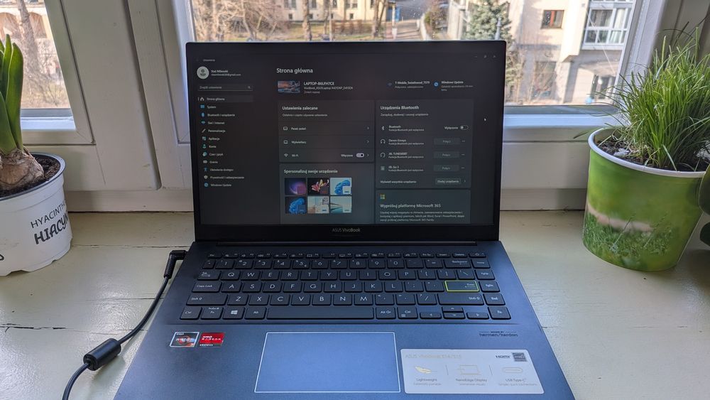 Szybki ASUS VivoBook 14 | Ryzen | 8GB/512GB | NOWA BATERIA | Stan BDB