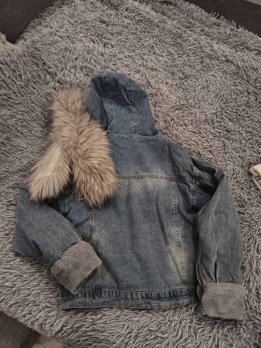 Куртка джинс на меху