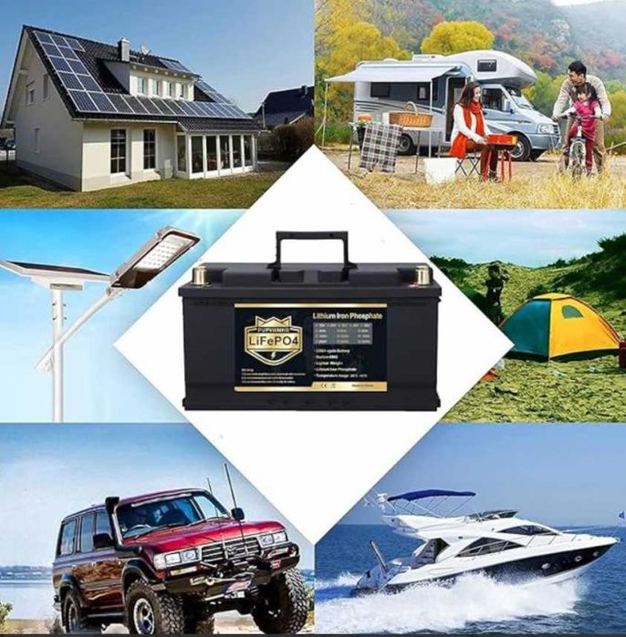 Аккумулятор Lifepo4 12v100А литий-железо-фосфат батарея новый мощный‼️