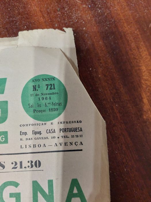 Jornais sporting anos 60