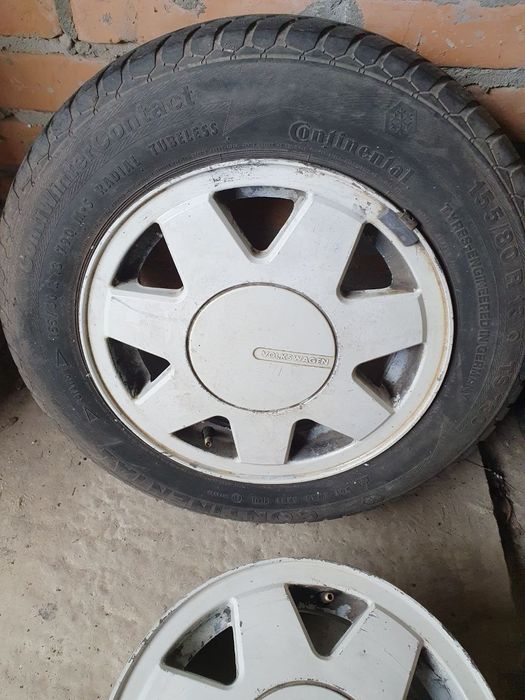 Оригінальні титанові диски VW Golf/Jetta MK2 R13 4x100 з ковпачками