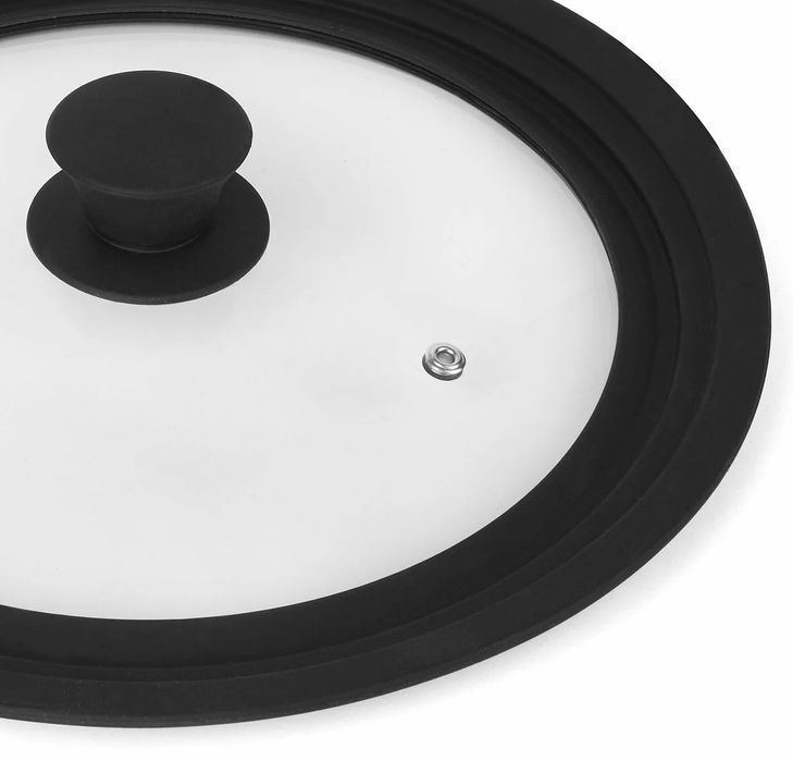 Szklana Pokrywka Silikonowa Na Patelnie Garnki 24/26/28Cm Uniwersalna