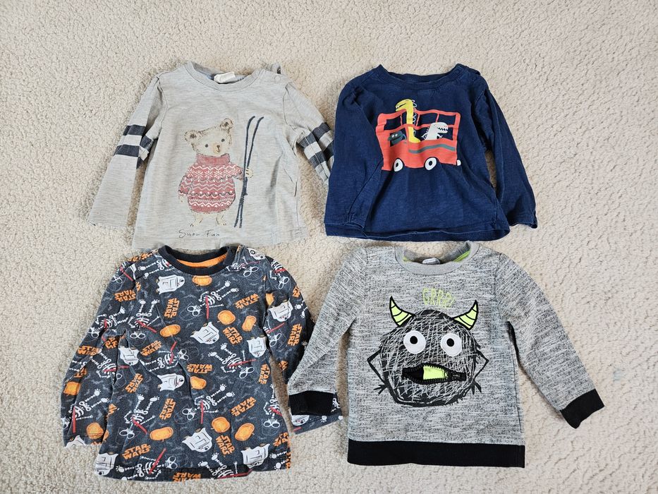 Bluzeczki chłopięce rozmiar 80