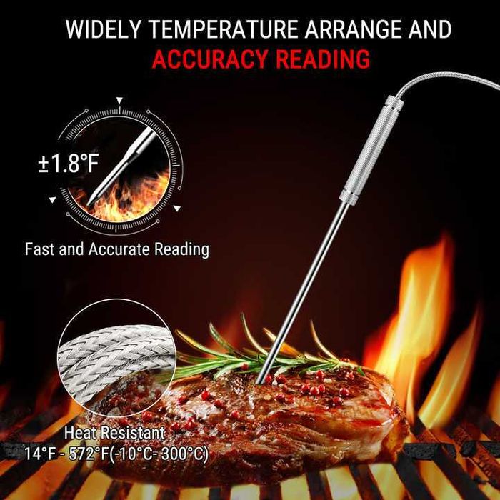 Wireless 4-Probe Barbecue Thermometer64751671287938122