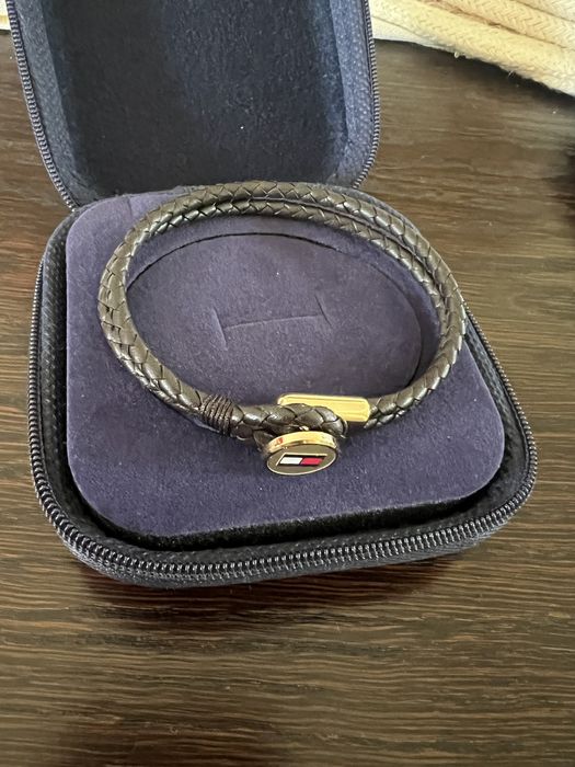 Nowa bransoletka Tommy Hilfiger - pleciona, z etui i torebką
