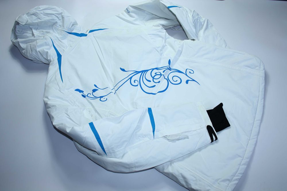 damska kurtka narciarska Campus Camila biały/niebieski r. S/36