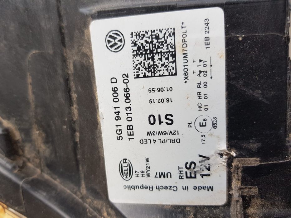 Faróis/óticas VW Golf usados como novos
