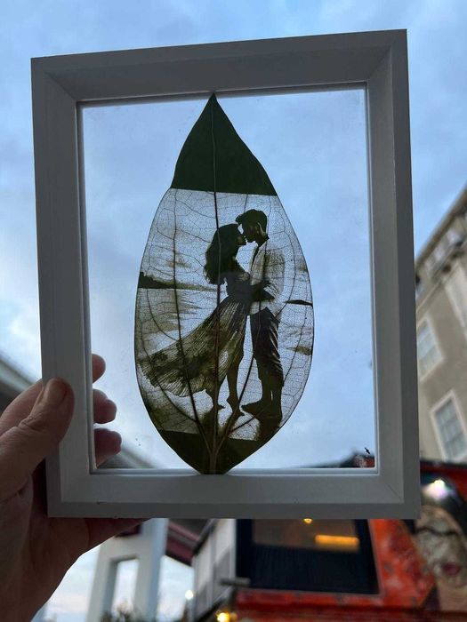 Quadro Personalizado em Folha Natural - Arte Exclusiva