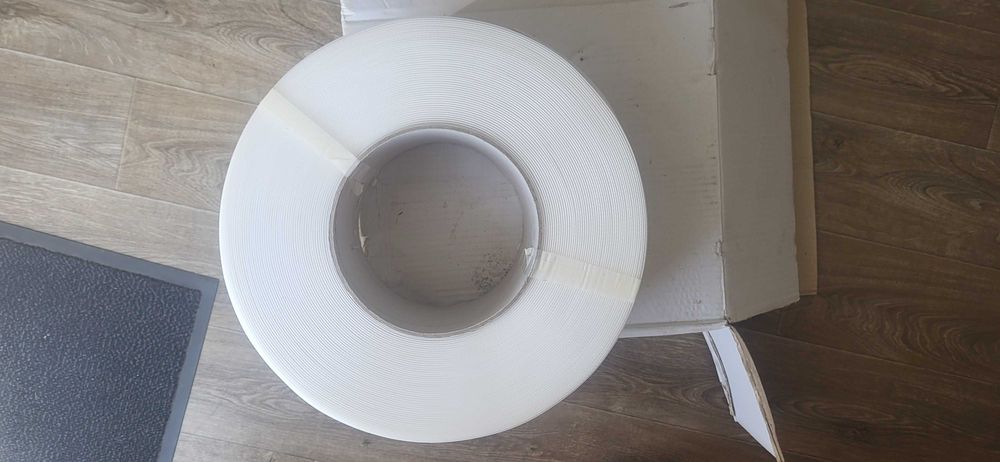 Taśma PP spinająca bindująca 12 mm x0.6 mm x 3000 m biała nowa