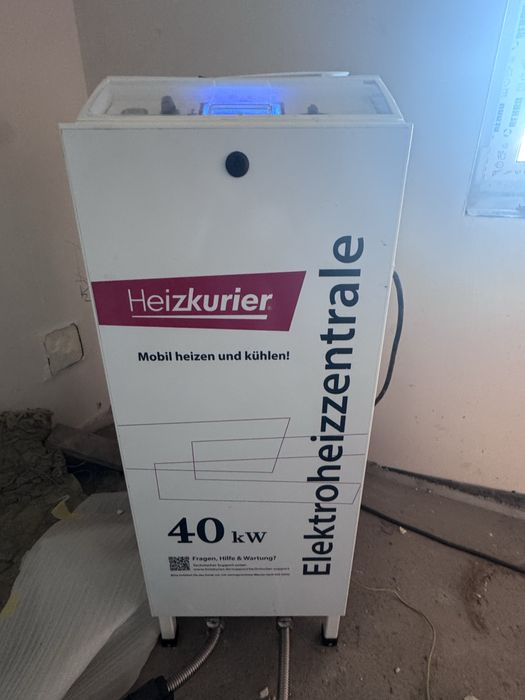Mobilny kocioł CO do wygrzewania posadzek