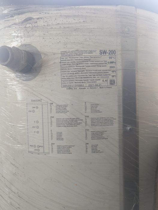Wymiennik Ciepłej Wody KOPSEL 200L  prod. 2021