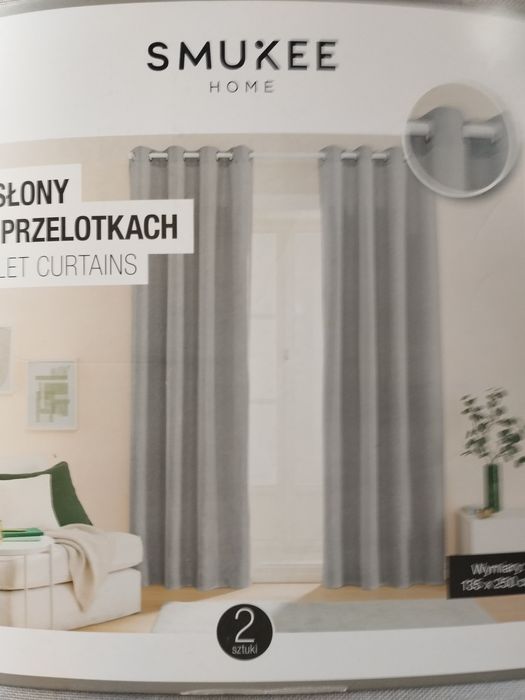 Zasłony na przelotach 135x250
