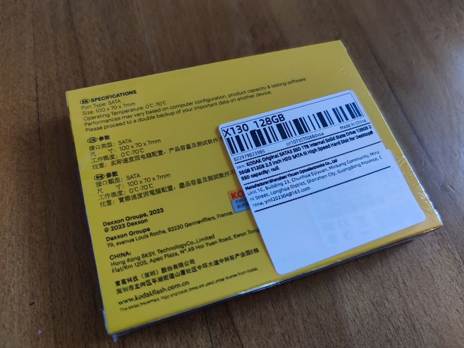 128 Gb. SSD internal. KODAK ССД диск.