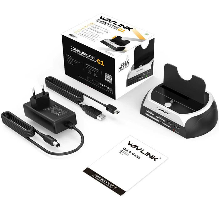 Адаптер докстанция USB 3.0 на SATA для подключения HDD и SDD 2,5"/3,5"