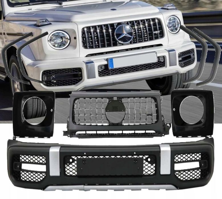 Zderzak przód, poszerz błotników MERCEDES W463 W464 G 18- AMG G63 G65