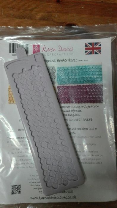 Molde silicone lantejoulas Karen Davies